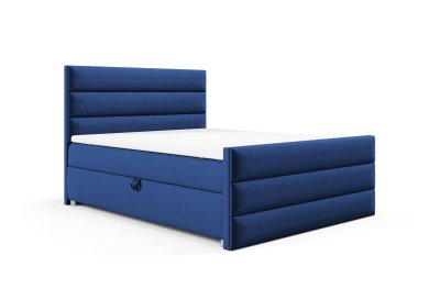 Łóżko 180x200 z tapicerowanym wysokim przodem i zagłówkiem K-1