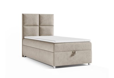 Pojedyncze łóżko kontynentalne SINGIEL K-2 100x200 z pojemnikiem