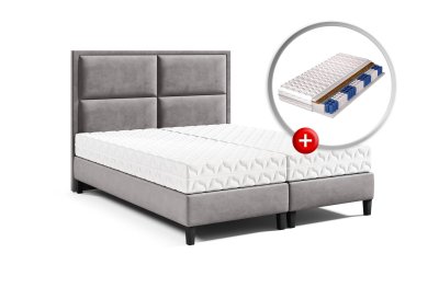 Zestaw sypialniany podwójne łóżko K-11 z materacem z KARO 160x200