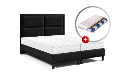 Zestaw sypialniany podwójne łóżko K-11 z materacem z KARO 180x200