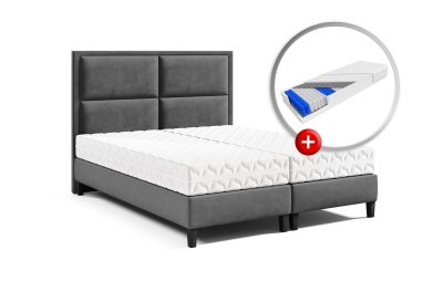 Zestaw podwójne łóżko K-11 z materacem z KARO PREMIUM 140x200