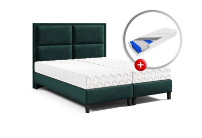 Zestaw podwójne łóżko K-11 z materacem z KARO PREMIUM 160x200
