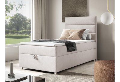 Łóżko kontynentalne boxspring SINGIEL K-4 z pojemnikiem 70x200