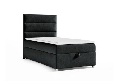Łóżko kontynentalne boxspring SINGIEL K-4 z pojemnikiem 70x200