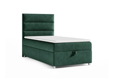 Łóżko kontynentalne boxspring SINGIEL K-4 z pojemnikiem 80x200