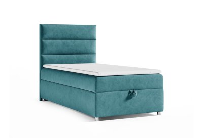 Łóżko kontynentalne boxspring SINGIEL K-4 z pojemnikiem 100x200