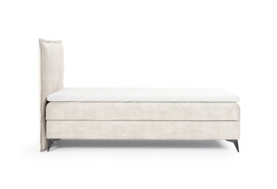 Pojedyncze łóżko na czarnych metalowych nogach K-16 SLIM 70x200