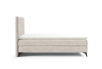 Podwójne łóżko kontynentalne 180x200 K-10 SLIM na metalowych nogach