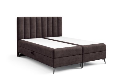 Podwójne łóżko kontynentalne 180x200 K-10 SLIM na metalowych nogach