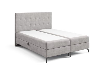 Łóżko tapicerowane 160x200 z zagłówkiem K-15 SLIM na metalowych nogach