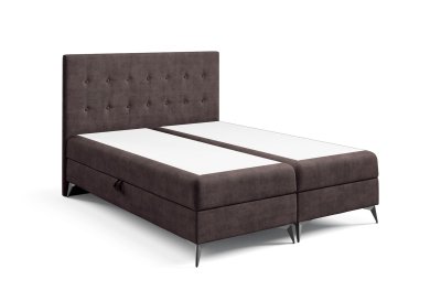 Łóżko tapicerowane 180x200 z zagłówkiem K-15 SLIM na metalowych nogach