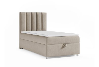 Pojedyncze łóżko kontynentalne SINGIEL 90x200 z wezgłowiem K-10