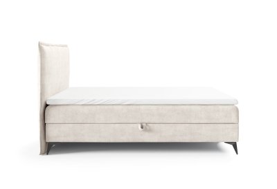 Łóżko 180x200 z gładkim zagłówkiem K-16 SLIM na metalowych nogach