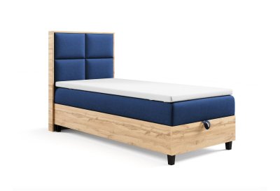 Stylowe łóżko z płyty dąb wotan K-2 w rozmiarze 70x200