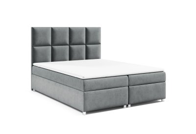 Nowoczesne łóżko kontynentalne K-2 z pojemnikiem na pościel 180x200