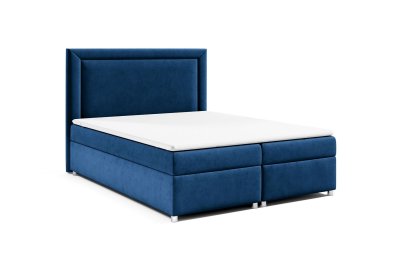 Łóżko kontynentalne K-3 z pojemnikiem i zagłowiem 180x200