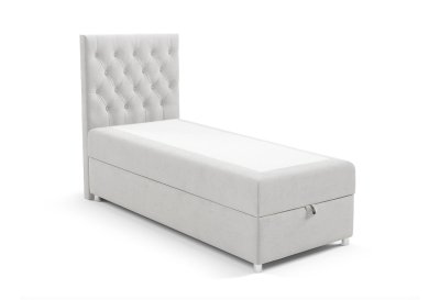 Łóżko kontynentalne z pikowanym wezgłowiem CHESTERFIELD 70x200