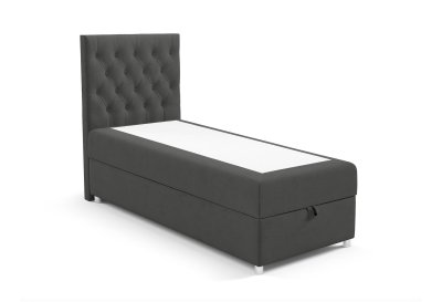 Łóżko kontynentalne z pikowanym wezgłowiem CHESTERFIELD 100x200