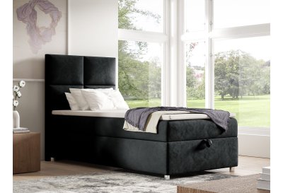 Pojedyncze łóżko kontynentalne SINGIEL K-2 z pojemnikiem