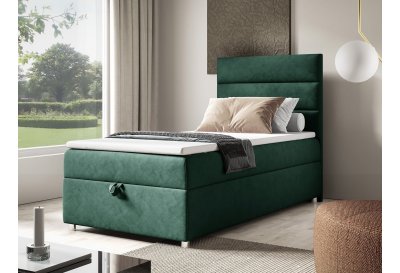 Pojedyncze łóżko kontynentalne SINGIEL K-4 z pojemnikiem