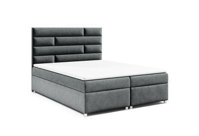 Łóżko kontynentalne 200x200 z wysokim wezgłowiem  K-5