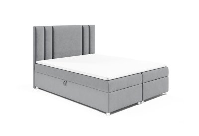 Łóżko K-8 typu boxspring z materacem i zagłówkiem 140x200