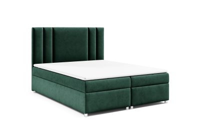 Łóżko K-8 typu boxspring z materacem i zagłówkiem 140x200