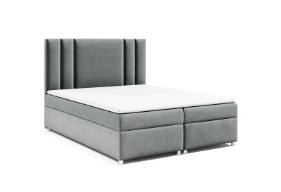 Łóżko K-8 typu boxspring z materacem i zagłówkiem 160x200
