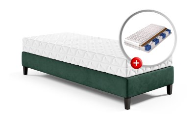 Podstawa / łączone łóżko hotelowe BAZA z materacem KARO 90x200