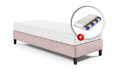 Podstawa / łączone łóżko hotelowe BAZA z materacem KARO 100x200