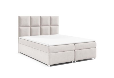 Zestaw łóżko kontynentalne 200x200 K-2 z materacem nawierzchniowym