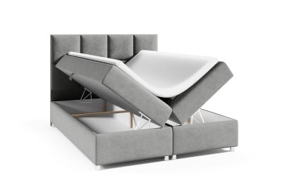 Zestaw łóżko kontynentalne 200x200 K-2 z materacem nawierzchniowym