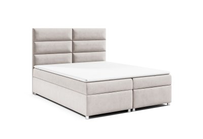 Zestaw łóżko kontynentalne 200x200 K-4 z materacem nawierzchniowym