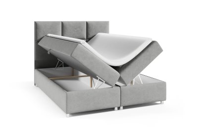 Zestaw łóżko kontynentalne 160x200 K-13 z materacem nawierzchniowym