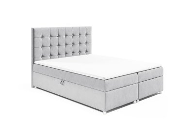 Zestaw łóżko kontynentalne 200x200 K-9 z materacem nawierzchniowym