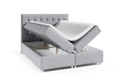 Zestaw łóżko kontynentalne 200x200 K-9 z materacem nawierzchniowym