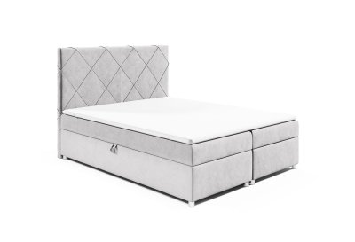 Zestaw łóżko kontynentalne 200x200 K-7 z materacem nawierzchniowym