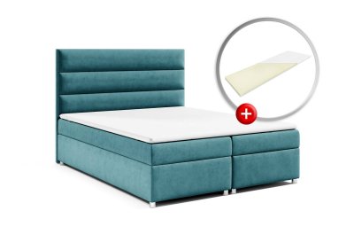 Zestaw łóżko kontynentalne 180x200 K-1 z materacem nawierzchniowym