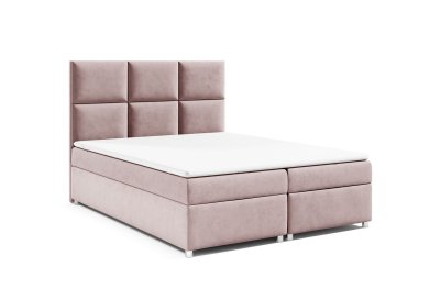 Nowoczesne łóżko z materacem i pojemnikiem 140x200 K-13