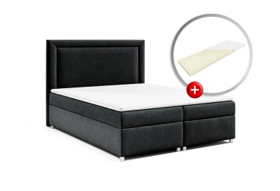 Zestaw łóżko kontynentalne 180x200 K-3 z materacem nawierzchniowym