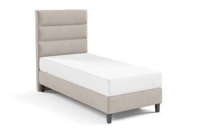 Zestaw do sypialni LINO łóżko tapicerowane z materacem KARO 70x200