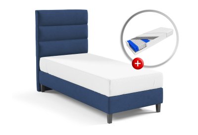 Zestaw do sypialni LINO łóżko z materacem KARO PREMIUM 70x200