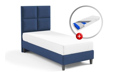 Zestaw do sypialni GOBI łóżko z materacem KARO PREMIUM 80x200