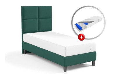 Zestaw do sypialni GOBI łóżko z materacem KARO PREMIUM 90x200